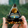 Orgonite Obsidienne et Oeil de tigre 5cm